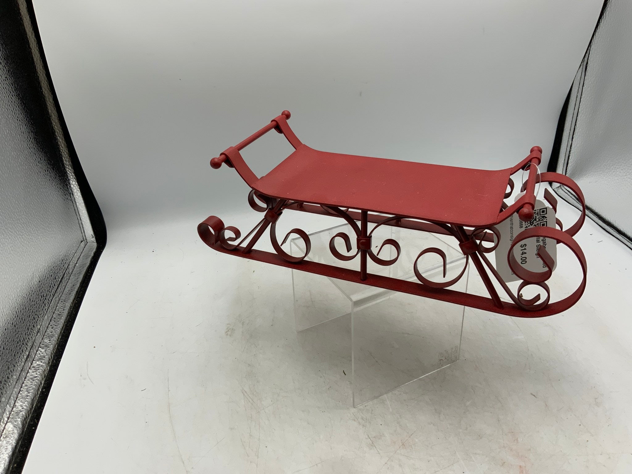 Longaberger Red Metal Sleigh